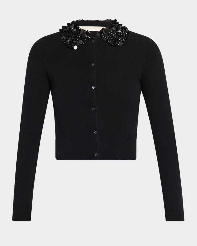 Margaux Embroidered Cashmere Cardigan